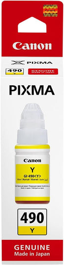 Canon GI-490Y Yellow Ink Cartridge - (0666C001)