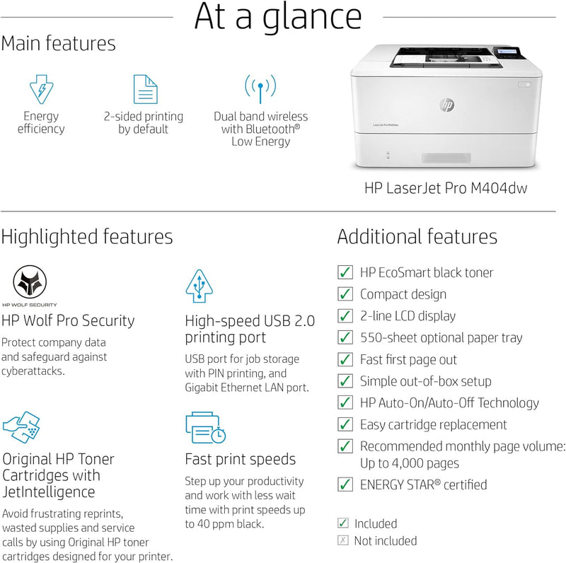 HP 404dw Printer by IBC INTERNATIONAL - A superior office printer for maximum performance.