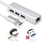 Type C Gigabit LAN + HUB 3.0 3Ports - Silver (IW-CB09)