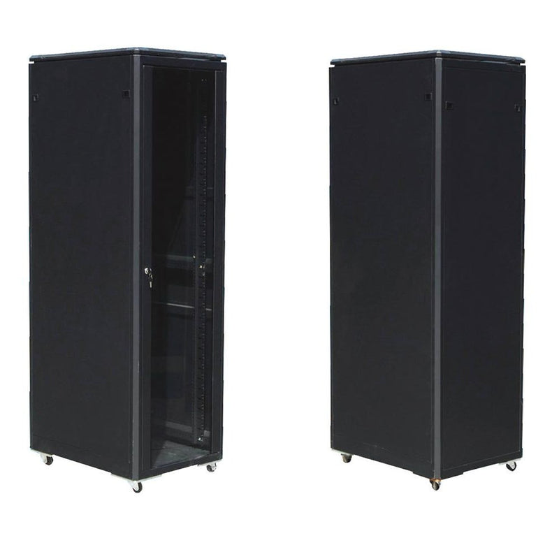 EussoNet 27U Front Glass-Rear Metal-W600*D800 Server Cabinet MS-EJS6827-GM