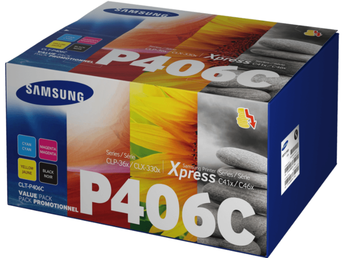 Samsung Toner 406 Color (Cyan,Magenta,Yellow)